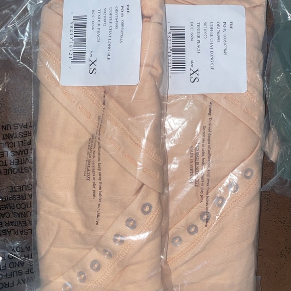 Free People Peach Long Sleeve Top - Picture 6 of 6